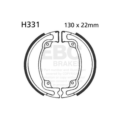 Brzdy EBC Moto EBC Brzdové čeľuste Plain H331 | race-shop.sk
