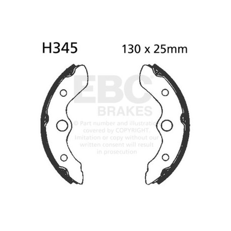 Brzdy EBC Moto EBC Brzdové čeľuste Plain H345 | race-shop.sk