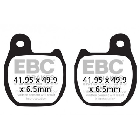 Brzdy EBC Moto EBC Brzdové obloženie&nbsp; Organic FA624TT | race-shop.sk