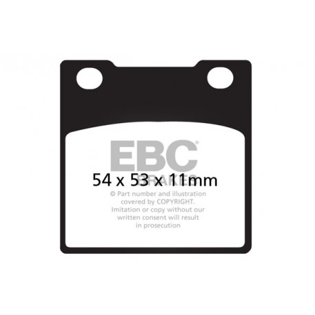 Brzdy EBC Moto EBC Brzdové obloženie&nbsp; Organic FA045 | race-shop.sk