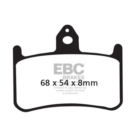 Brzdy EBC Moto EBC Brzdové obloženie Organic FA FA187 | race-shop.sk
