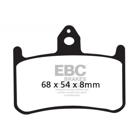 Brzdy EBC Moto EBC Brzdové obloženie&nbsp; Organic FA187 | race-shop.sk