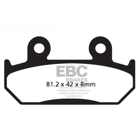 Brzdy EBC Moto EBC Brzdové obloženie&nbsp; Organic FA121 | race-shop.sk