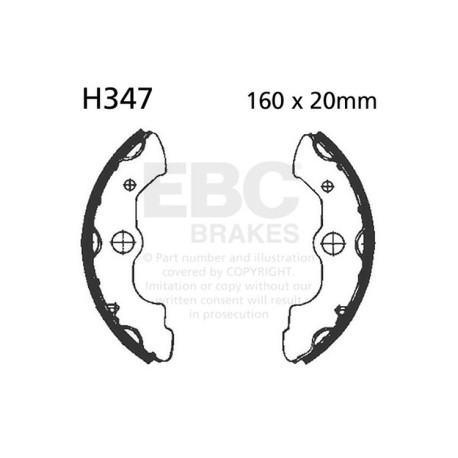 Brzdy EBC Moto EBC Brzdové čeľuste Plain H347 | race-shop.sk