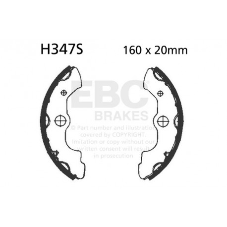 Brzdy EBC Moto EBC Brzdové čeľuste Organic H347S | race-shop.sk