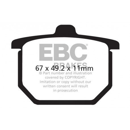 Brzdy EBC Moto EBC Brzdové obloženie&nbsp; Organic FA029 | race-shop.sk