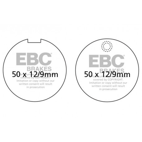 Brzdy EBC Moto EBC Brzdové obloženie&nbsp; Organic FA055 | race-shop.sk