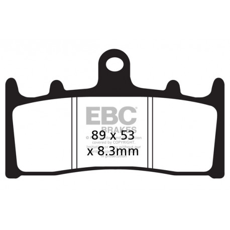 Brzdy EBC Moto EBC Brzdové obloženie&nbsp; Organic FA188 | race-shop.sk