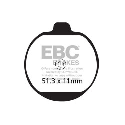 EBC Brzdové obloženie Organic FA FA062
