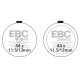 Brzdy EBC Moto EBC Brzdové obloženie Organic FA FA046 | race-shop.sk