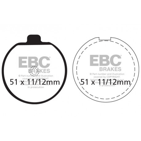 Brzdy EBC Moto EBC Brzdové obloženie&nbsp; Organic FA035 | race-shop.sk