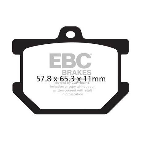 Brzdy EBC Moto EBC Brzdové obloženie Organic FA FA034 | race-shop.sk