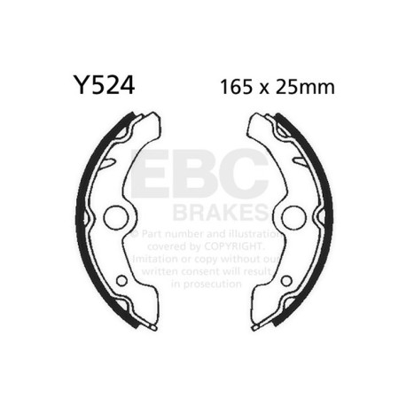 Brzdy EBC Moto EBC Brzdové čeľuste Plain Y524 | race-shop.sk