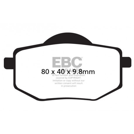 Brzdy EBC Moto EBC Brzdové obloženie&nbsp; Organic FA136 | race-shop.sk