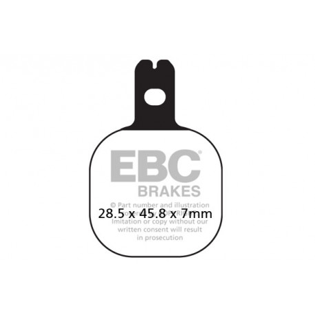 Brzdy EBC Moto EBC Brzdové obloženie&nbsp; Organic FA184 | race-shop.sk