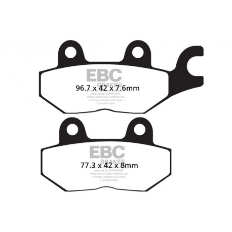 Brzdy EBC Moto EBC Brzdové obloženie&nbsp; Organic FA215 | race-shop.sk