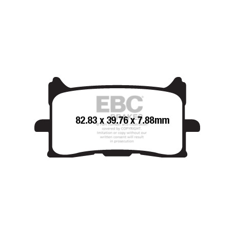Brzdy EBC Moto EBC Brzdové obloženie&nbsp; Organic FA679 | race-shop.sk