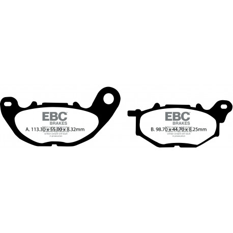Brzdy EBC Moto EBC Brzdové obloženie&nbsp; Organic SFA705 | race-shop.sk