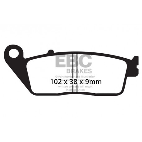 Brzdy EBC Moto EBC Brzdové obloženie&nbsp; SFAC SFAC142 | race-shop.sk