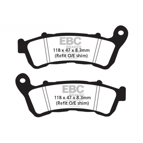 Brzdy EBC Moto EBC Brzdové obloženie&nbsp; SFAC SFAC283/4 | race-shop.sk