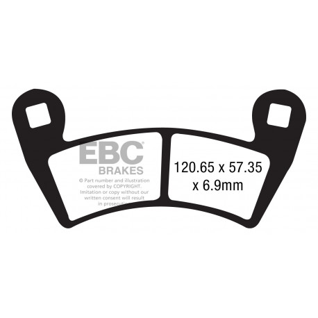 Brzdy EBC Moto EBC Brzdové obloženie SXR Race Formula Sintered SXR452HH | race-shop.sk