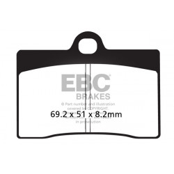 EBC Brzdové obloženie&nbsp; Semi-Sintered FA095V