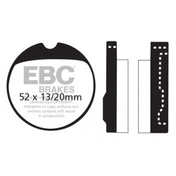 EBC Brzdové obloženie&nbsp; Semi-Sintered FA013V