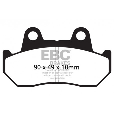 Brzdy EBC Moto EBC Brzdové obloženie&nbsp; Semi-Sintered FA069V | race-shop.sk