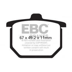 EBC Brzdové obloženie&nbsp; Semi-Sintered FA029V