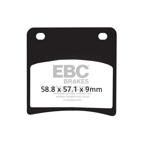Brzdy EBC Moto EBC Brzdové obloženie V Semi-Sintered FA146V | race-shop.sk