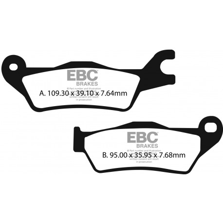 Brzdy EBC Moto EBC Brzdové obloženie&nbsp; Semi-Sintered FA715V | race-shop.sk