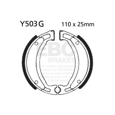 Brzdy EBC Moto EBC Brzdové čeľuste Grooved Y503G | race-shop.sk