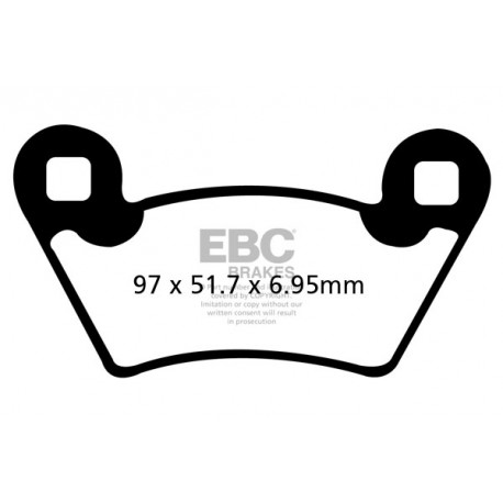 Brzdy EBC Moto EBC Brzdové obloženie&nbsp; Sintered FA354R | race-shop.sk