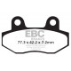 Brzdy EBC Moto EBC Brzdové obloženie&nbsp; Sintered FA086HH | race-shop.sk
