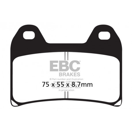 Brzdy EBC Moto EBC Brzdové obloženie&nbsp; Sintered FA244HH | race-shop.sk
