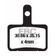 Brzdy EBC Moto EBC Brzdové čeľuste Grooved CFA327HH | race-shop.sk