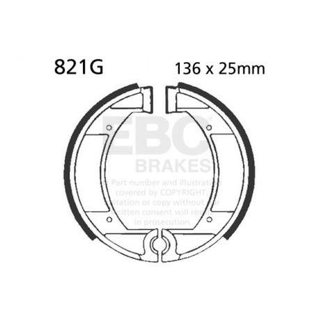 Brzdy EBC Moto EBC Brzdové obloženie&nbsp; Sintered 821G | race-shop.sk