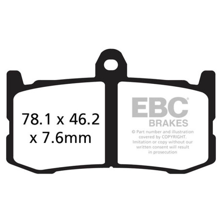 Brzdy EBC Moto EBC Brzdové obloženie Double-H Sintered FA491HH | race-shop.sk