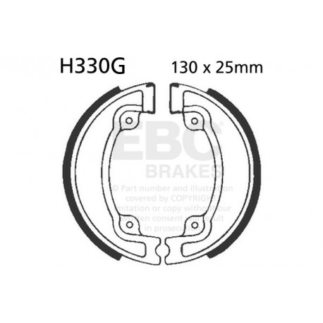 Brzdy EBC Moto EBC Brzdové čeľuste Grooved H330G | race-shop.sk