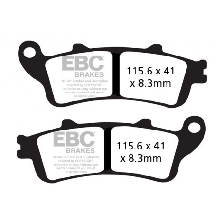 Brzdy EBC Moto EBC Brzdové obloženie&nbsp; Sintered FA261HH | race-shop.sk