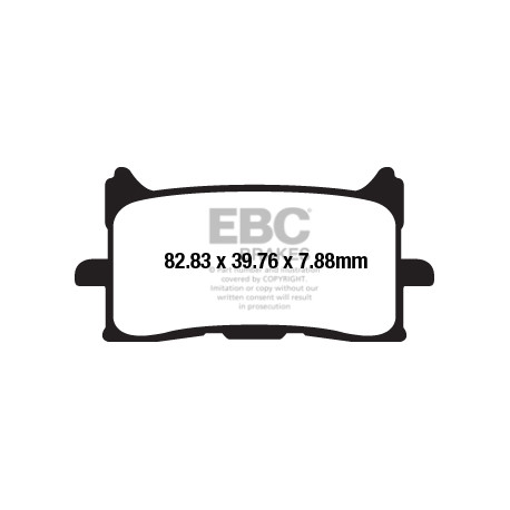 Brzdy EBC Moto EBC Brzdové obloženie  Sintered FA679HH | race-shop.sk