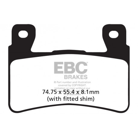 Brzdy EBC Moto EBC Brzdové obloženie&nbsp; Sintered FA265HH | race-shop.sk