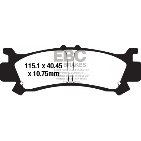 Brzdy EBC Moto EBC Brzdové obloženie&nbsp; Sintered FA701R | race-shop.sk