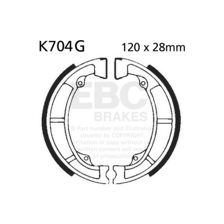 Brzdy EBC Moto EBC Brzdové čeľuste Grooved K704G | race-shop.sk