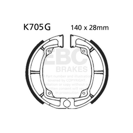 Brzdy EBC Moto EBC Brzdové čeľuste Grooved K705G | race-shop.sk