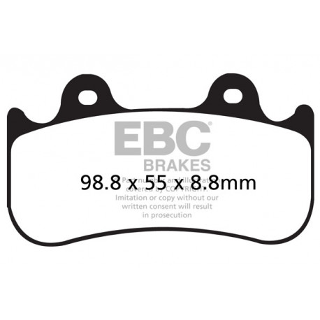 Brzdy EBC Moto EBC Brzdové obloženie  Sintered FA216/3HH | race-shop.sk
