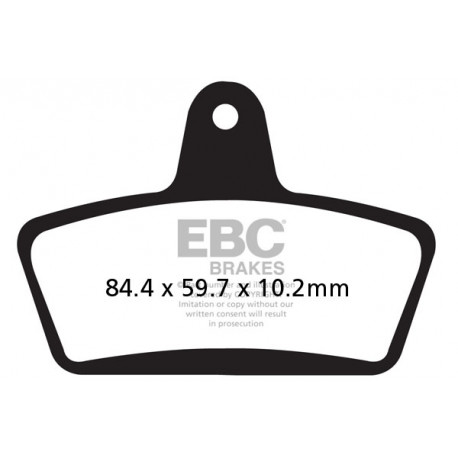 Brzdy EBC Moto EBC Brzdové obloženie&nbsp; Sintered FA623HH | race-shop.sk