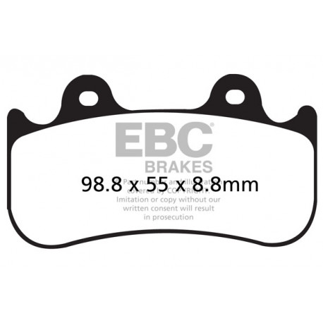 Brzdy EBC Moto EBC Brzdové obloženie&nbsp; Sintered FA455HH | race-shop.sk