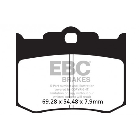 Brzdy EBC Moto EBC Brzdové obloženie&nbsp; Sintered FA420HH | race-shop.sk