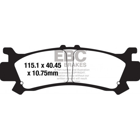Brzdy EBC Moto EBC Brzdové obloženie&nbsp; Sintered FA702R | race-shop.sk